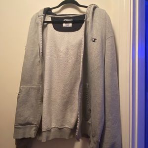 men Light Grey Champion jacket